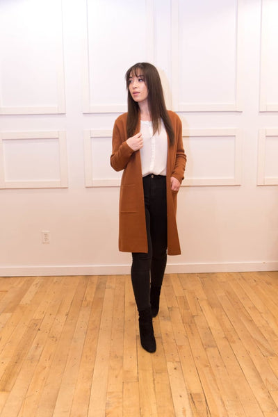 Alaa Rahme- Rust Cardigan - Afflatus Hijab - casual, clothing, fashion, hijab, modest