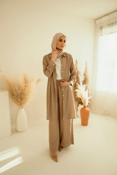 Mauve Button up *TOP* - Afflatus Hijab - clothing, modest clothing, modest fashion, modesty