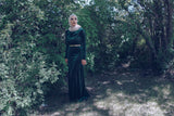 Manal Assiff - Dress - Afflatus Hijab - Dress Fashion Green Hijab Fashion Islam