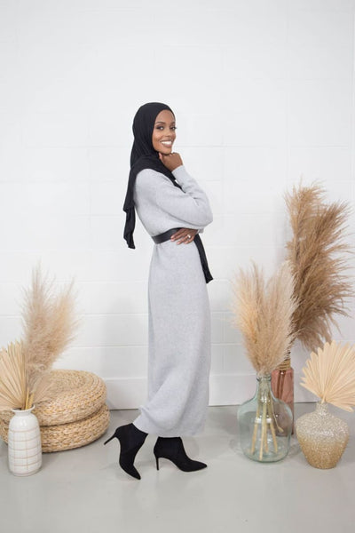Moona Khan- Sweater Dress - Afflatus Hijab - casual, clothing, dress, Dresses, fashion