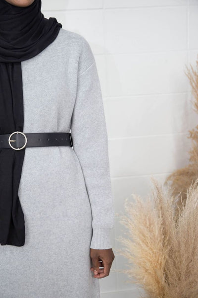 Moona Khan- Sweater Dress - Afflatus Hijab - casual, clothing, dress, Dresses, fashion