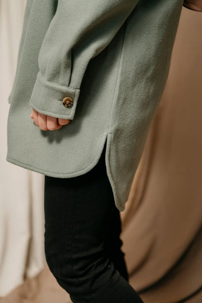 Muna Ali- Sage Shacket - Afflatus Hijab