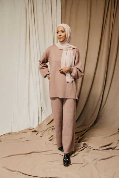 Sahar Aden- Mauve Two Piece Set *BOTTOMS* - Afflatus Hijab - hijab, hijab fashion, hijab in islam, hijab magnets, Hijab online