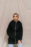 Amie Filice Darby-Black Hoodie - Afflatus Hijab