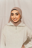 Linda Hoang Stone Half Zip Up Sweater - Afflatus Hijab
