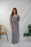 Periwinkle Maxi Wrap Dress - Afflatus Hijab - afflatus hijab, hijab, hijab fashion, hijab in islam, Hijab online