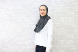 Dark Grey Instant Jersey Hijab - Afflatus Hijab - hijab Jersey