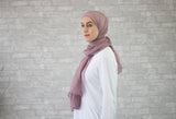 Dusty Pink Cotton Hijab - Afflatus Hijab - Cotton Hijabs
