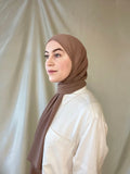 Dusty Rose Chiffon Hijab - Afflatus Hijab - Chiffon, Hijabs