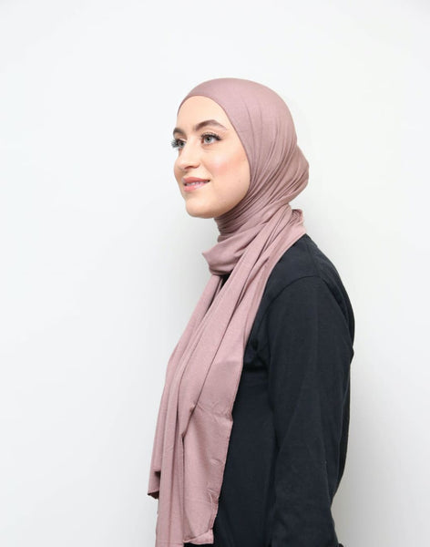 Dusty Rose Jersey Hijab - Afflatus Hijab - Jersey