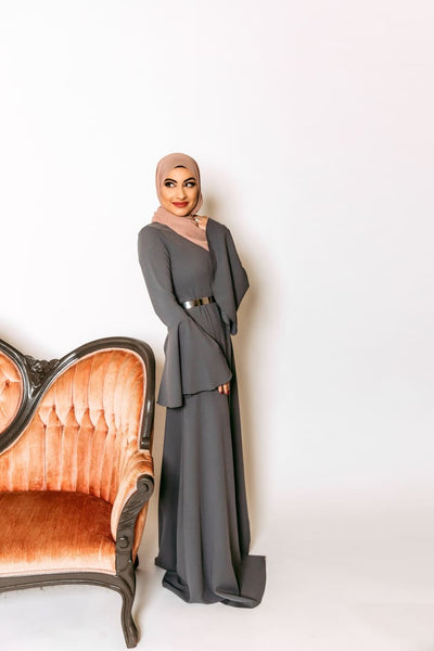 Ilhan Omar - Dress - Afflatus Hijab - Casual Dress Dresses Dressy Formal, modest, fashion, muslim, maxi, long sleeves