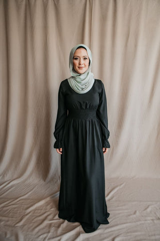 Black Maxi Dress - Afflatus Hijab