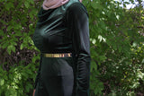 Manal Assiff - Dress - Afflatus Hijab - Dress Fashion Green Hijab Fashion Islam