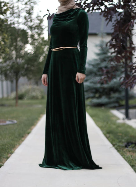 Manal Assiff - Dress - Afflatus Hijab - Dress Fashion Green Hijab Fashion Islam