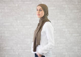 Olive Green Jersey Hijab - Afflatus Hijab - Hijabs Jersey