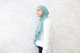 Pastel Blue Chiffon Hijab - Afflatus Hijab - Chiffon Hijabs