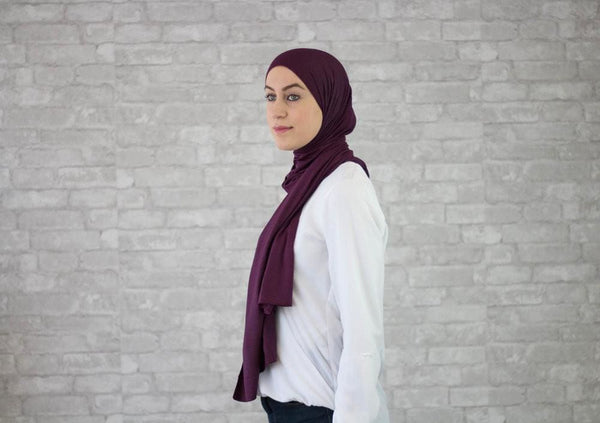 Purple Jersey Hijab - Afflatus Hijab - Hijabs Jersey