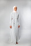 Yasmin Long Sleeve Maxi Stripe Dress - Afflatus Hijab - dresses